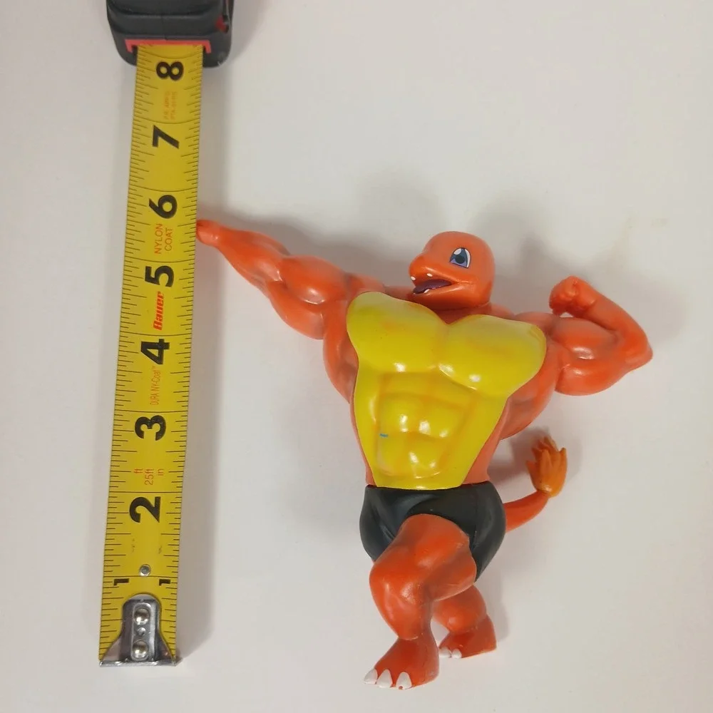 Pokémon Figurine Charmander Bodybuilder Muscle Toy Collection READ